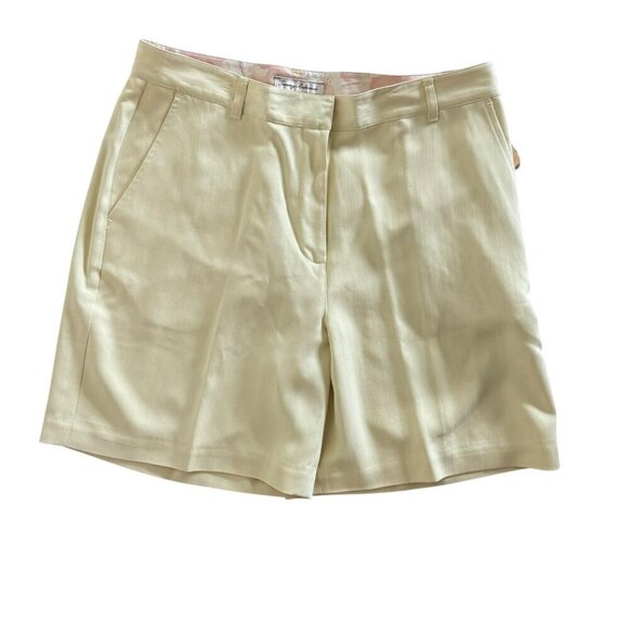 Tommy Bahama Pants - Tommy Bahama womens Shorts Size 8 100% Silk The New Lucky Penny Cream Beige NWT